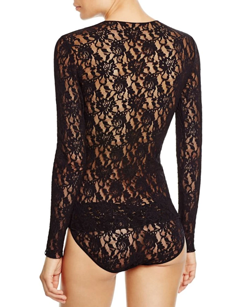 Signature Lace Long Sleeve Top
