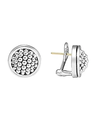 Lagos Sterling Silver Caviar Button Earrings