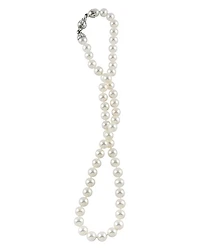 Sterling Silver Luna Cultured Pearl Necklace, 18"