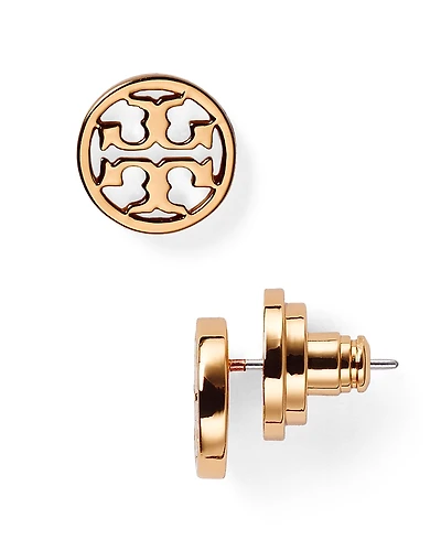 Tory Burch Logo Stud Earrings