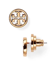 Tory Burch Logo Stud Earrings