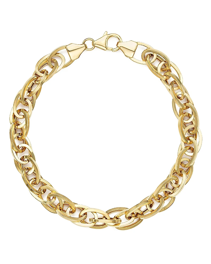 Bloomingdale's Fine Collection 14K Yellow Gold Oval Links Chain Bracelet