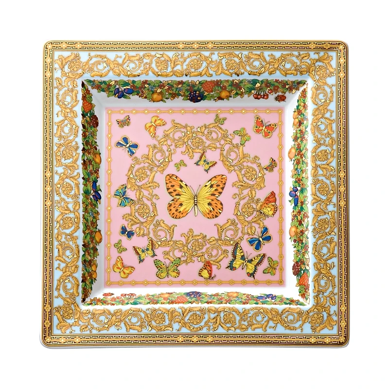 Rosenthal Meets Versace Butterfly Garden 8.5 Square Tray
