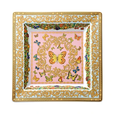 Rosenthal Meets Versace Butterfly Garden 8.5 Square Tray