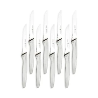 8-Piece Stainless Steel Serrated Steak Knife Set