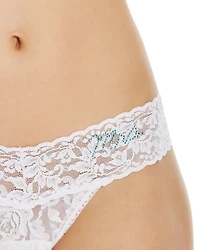 Mrs. Signature Lace Low Rise Thong
