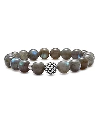 Lagos Sterling Silver Caviar Ball Beaded Labradorite Bracelet, 10mm