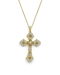 Diamond Cross Pendant Necklace