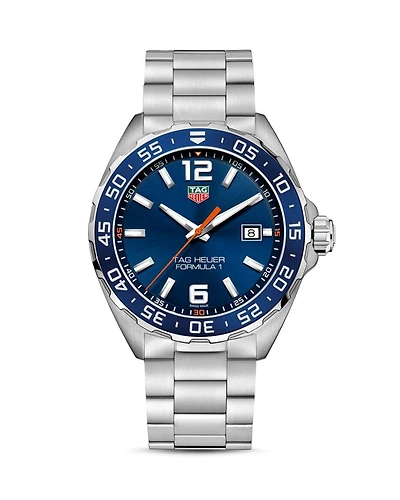 Formula 1 Quartz Men's Blue Steel Watch, 43mm
