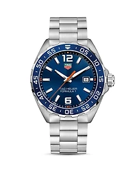 Formula 1 Quartz Men's Blue Steel Watch, 43mm