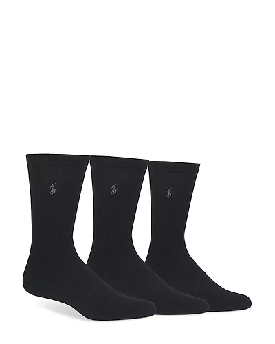 Polo Ralph Lauren Assorted Cushioned Crew Socks - Pack of 3