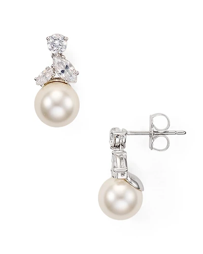Nadri Classic Imitation Pearl Drop Earrings