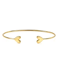 Argento Vivo Heart Cuff Bracelet