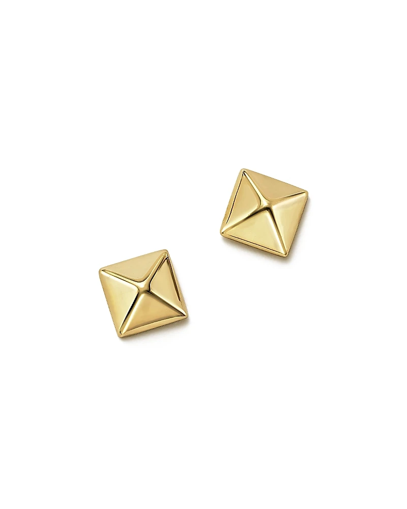 Bloomingdale's Fine Collection 14K Yellow Gold Small Pyramid Post Earrings