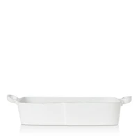 Lastra White Rectangular Baker