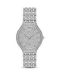 Bulova Crystal Pave Watch, 32mm