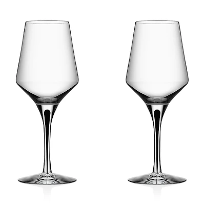 Orrefors Metropol White Wine Glass, Set of 2