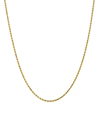 Bloomingdale's Fine Collection Men's 14K Yellow Gold 2mm Diamond Cut Rope Chain Necklace, 18