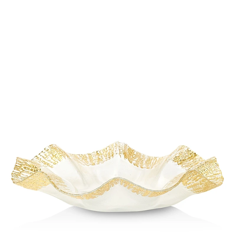 Vietri Rufolo Glass Gold Platter