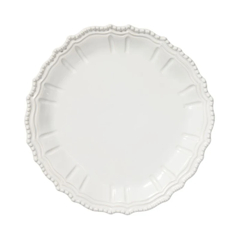 Incanto Stone White Baroque Round Platter