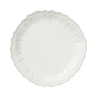 Vietri Incanto Stone White Baroque Round Platter
