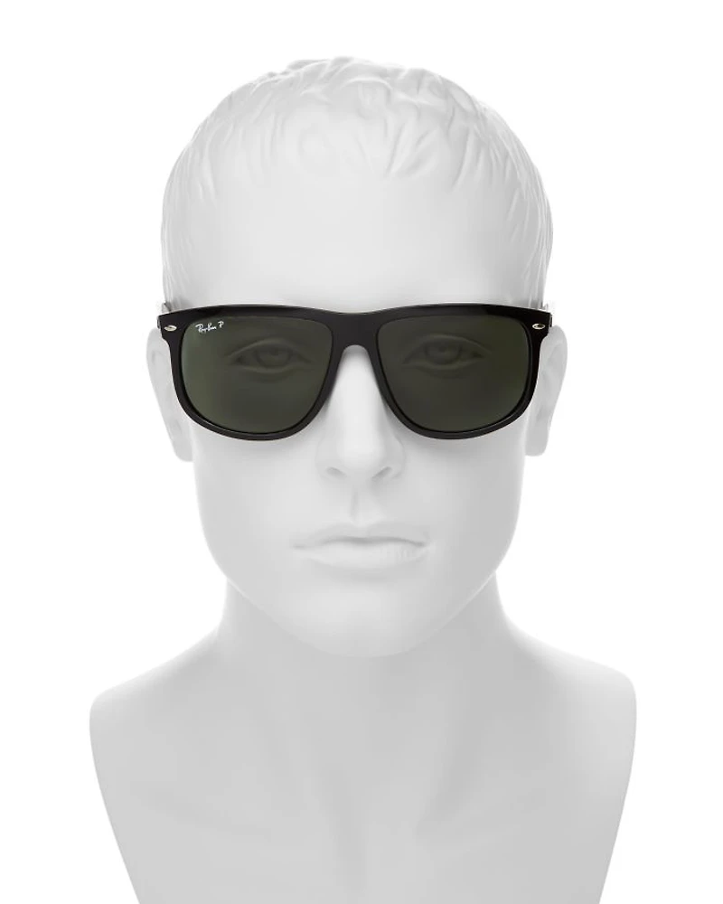 Polarized Boyfriend Square Sunglasses, 60mm