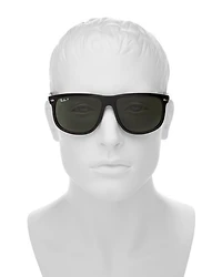 Polarized Boyfriend Square Sunglasses, 60mm