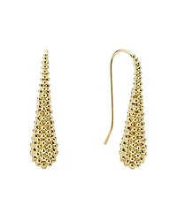 Caviar Gold Collection 18K Gold Drop Earrings