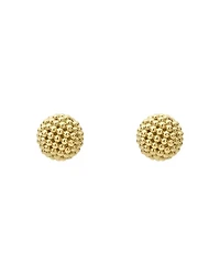 Caviar Gold Collection 18K Gold Stud Earrings