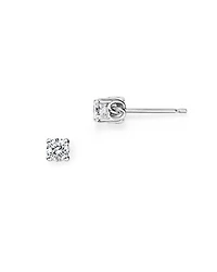 Diamond Stud Earrings 14K White Gold, 0.25 tcw - 1.0