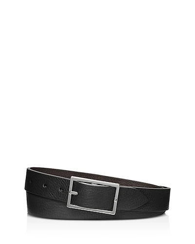 Shinola Men's Reversible Rectangle Buckle Belt