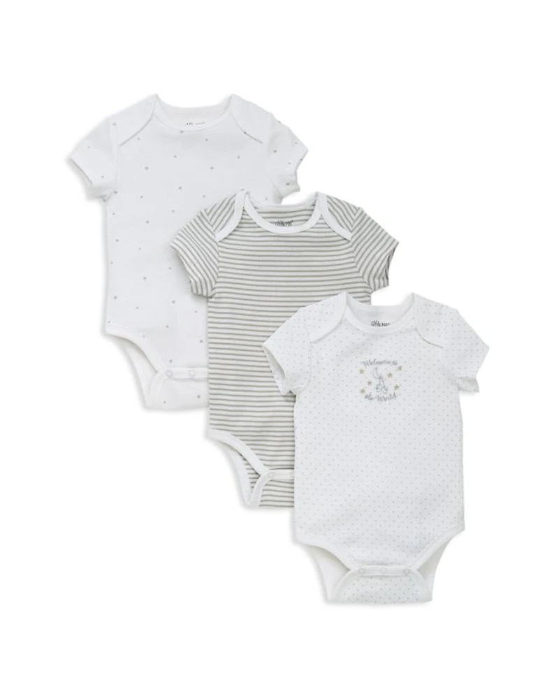 Boys' Welcome World Bodysuit, 3 Pack - Baby