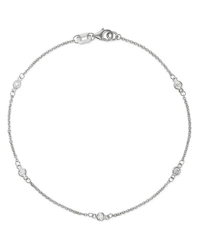 Diamond Station Bracelet in 14K Gold