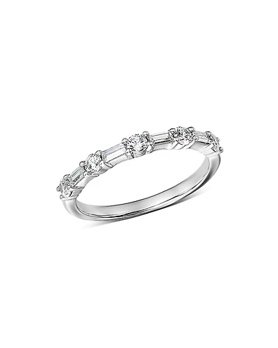 Bloomingdale's Fine Collection Diamond Baguette & Round Band