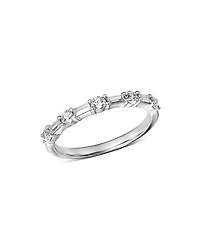 Bloomingdale's Fine Collection Diamond Baguette & Round Band