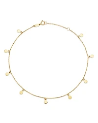 Disk Charm Ankle Bracelet in 14K Yellow Gold - Exclusive