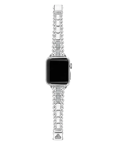 Lagos Smart Caviar Diamond Apple Watch Bracelet