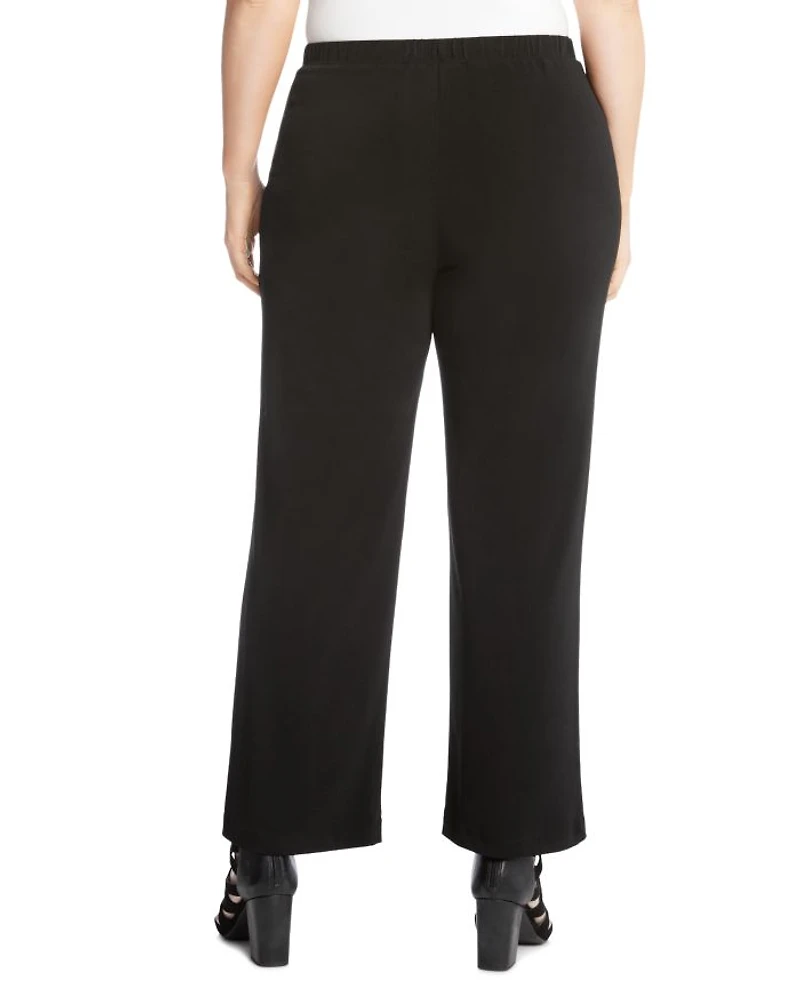 Crepe Straight-Leg Pants