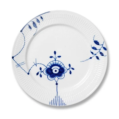 "Blue Fluted Mega" Dinner Plate #6