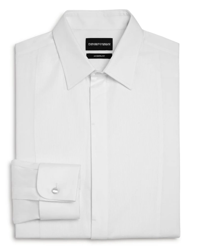 Bib-Front Slim Fit Tuxedo Shirt