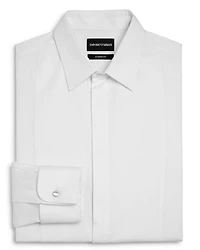 Bib-Front Slim Fit Tuxedo Shirt