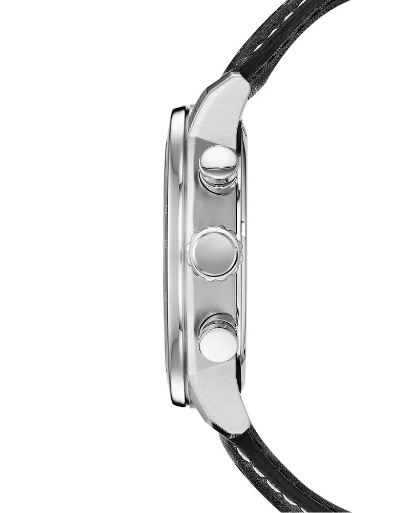 Men's Leather Strap Watch