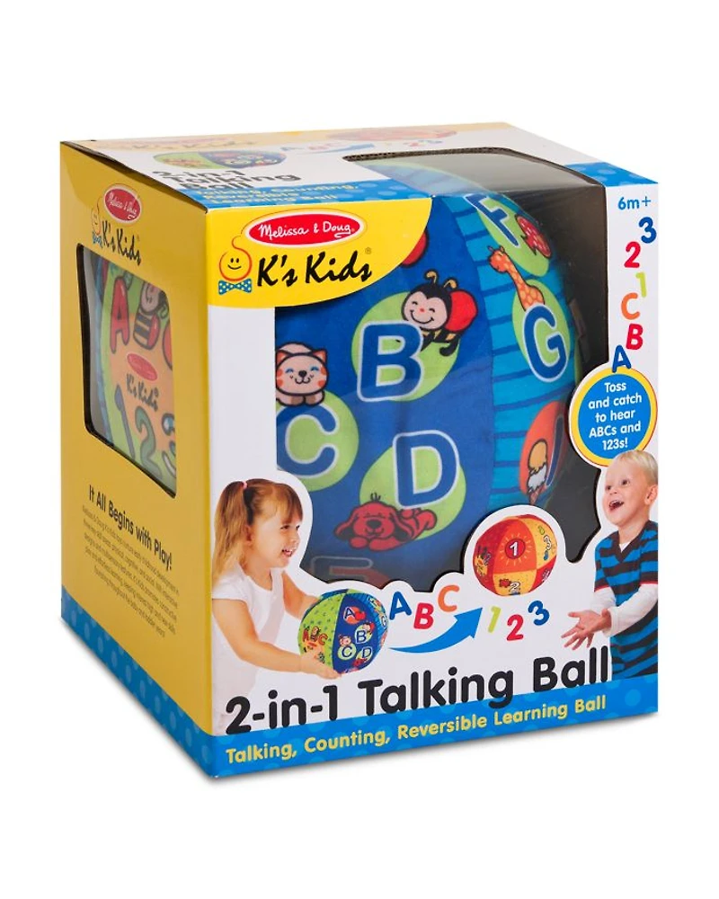 2-in-1 Talking Ball Learning Toy - Ages 6 Months+