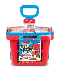 Fill & Roll Grocery Basket Play Set - Ages 3+