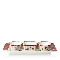 Villeroy & Boch Toy's Delight Dip Bowls with Tray, Set of 4
