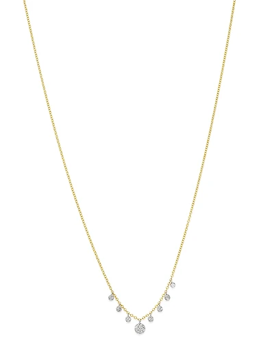 Meira T 14K Yellow & White Gold Diamond Multi Disc Pendant Necklace, 18