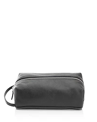 Leather Compact Toiletry Travel Bag