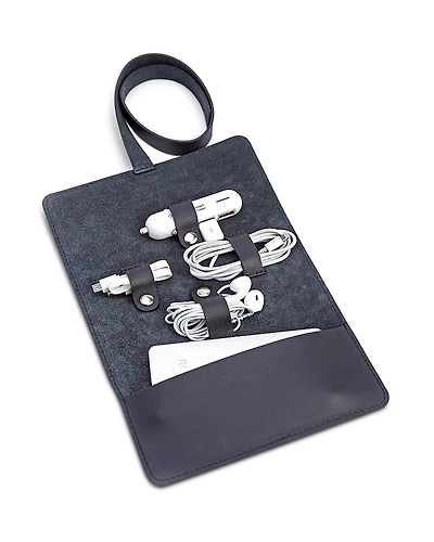 Royce New York Leather Cord Organizer Roll