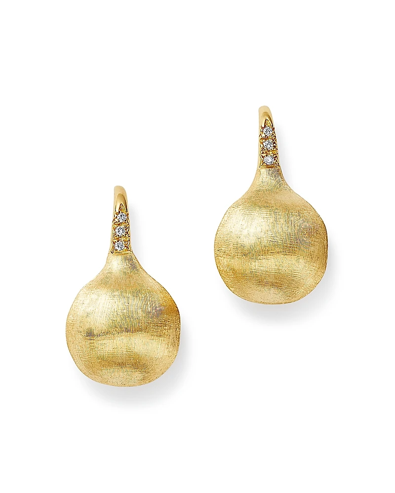 Marco Bicego 18K Yellow Gold Africa Constellation Medium Diamond Drop Earrings