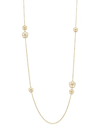 Roberto Coin 18K Yellow Gold Daisy Mother-of-Pearl & Diamond Station Necklace, 31 - Exclusive